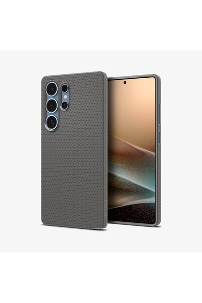 Spigen Galaxy S25 Kılıf Liquid Air Marble Gray - ACS09404