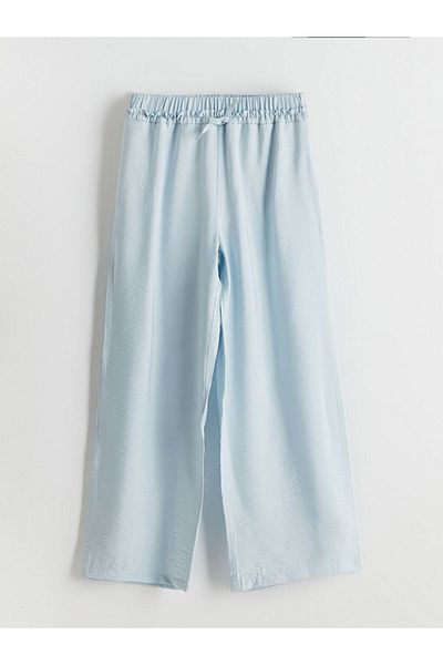 LC Waikiki White Elastic Waist Girl's Trousers