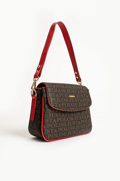Just Polo Luxury New Season Long Strap Women's Hand and Shoulder Bag Wallet Combination