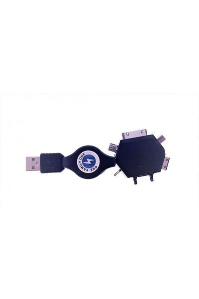OEM Retractable USB cable kit with 6 in 1 multifunctional adapter
