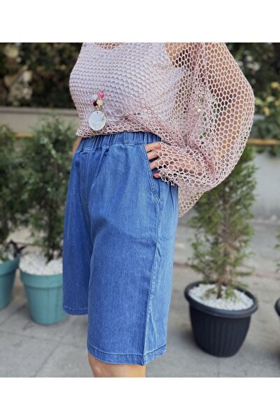 DenizEge Denim Shorts Medium Blue