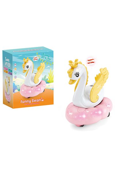 rexa Plastic Floating Ball Toy Baby's Spinning Swan