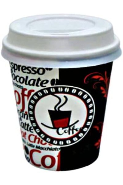 Mena Rise Diyar-Ifırsatshop Excodi Cup - 8 oz Paper Cup with Lid - 250 ml - 100 Pieces Quality Vending Machine