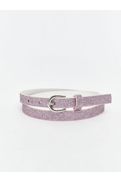 LC Waikiki Pink Glitter Girl's Belt