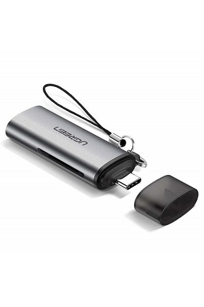 Ugreen Card reader UGREEN CM184, micro SD / SD, connector USB-C, 5Gbps, Silver
