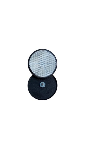 opersan Round - Screw-On - White - Cat Eye - (Ø 8 cm) - Reflector (Single) Cat Eye - Black Back