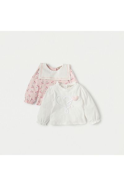 Juniors Assorted Long Sleeves Top - Set of 2