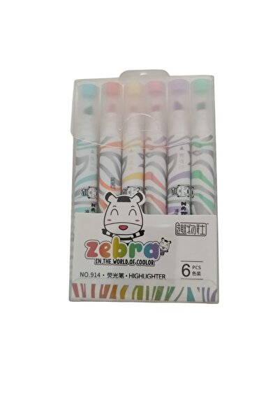 FAMEMUS ACCESSORY 6 ألوان قلم تحديد زيبرا