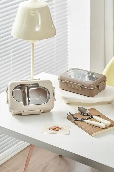 Vadi Stainless Steel Lunch Box Storage Container with Leakproof Locking Compartment Lid