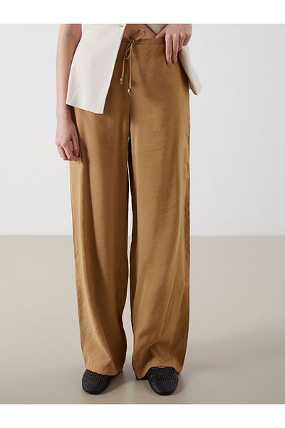 LC Waikiki Sari Beli Elastic Waist Modal Blend Women's Trousers