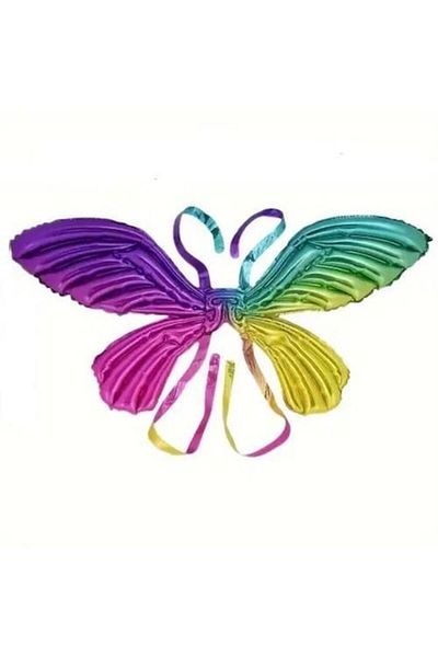 OEM Butterfly Wing Foil Balloon with Self-Sealing Valve, 100 cm, Multicolor