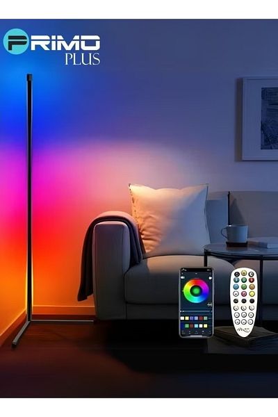 Primo Plus Corner Floor Lamp, Modern Corner Lamp Floor Light Standing LED Night With Remote Control