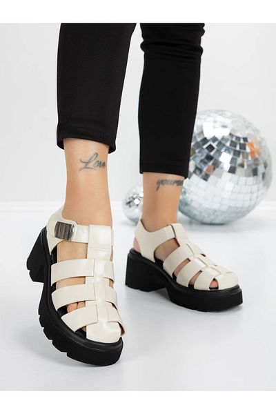 mei Sandale Dama cu Platforma 5GZ25 Bej | Mei