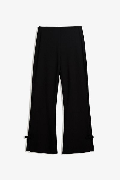 Bershka Kick flare trousers with bows