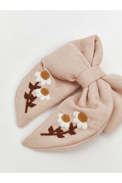 LC Waikiki Beige Bow Detailed Baby Girl Buckle