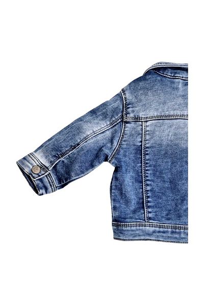Idexe JEANS Jacket with Snap Closure