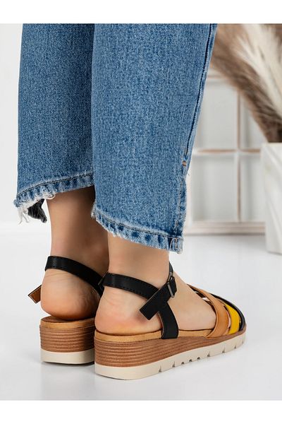 mei Sandale Dama cu Platforma 5GZ20 Negru | Mei