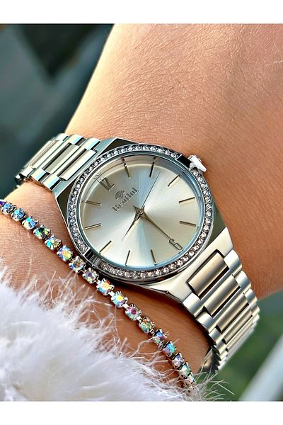 Bentini Women's Wrist Watch with Steel Band - Waterproof, 2-Year Warranty
