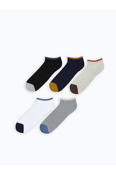 LC Waikiki Ανδρικά μποτάκια μικτά Color Block Κάλτσες 5 τεμαχίων