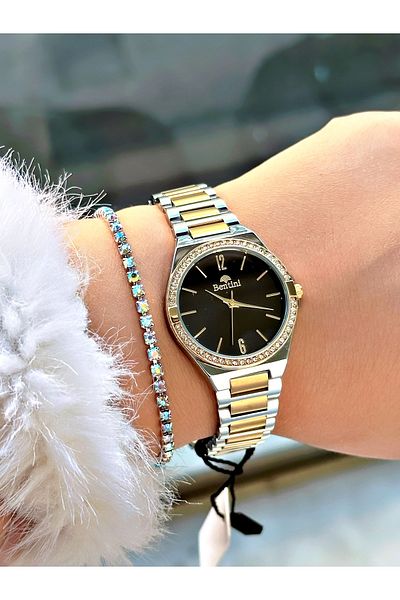 Bentini Women's Wrist Watch with Steel Band - Waterproof, 2-Year Warranty