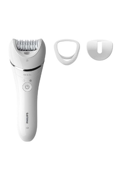 Philips 8000 Series 2-Speed Cordless Wet and Dry Epilator White Length:6.8 cm