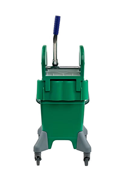 AKC Mop Bucket & Deluxe Down-Press Wringer - 360-Degree Rotating Swivel Wheels 20 Liters - Green