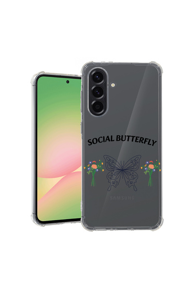 bestcase ® Αντικραδασμική θήκη για Samsung Galaxy A55, Social Butterfly, 1745...