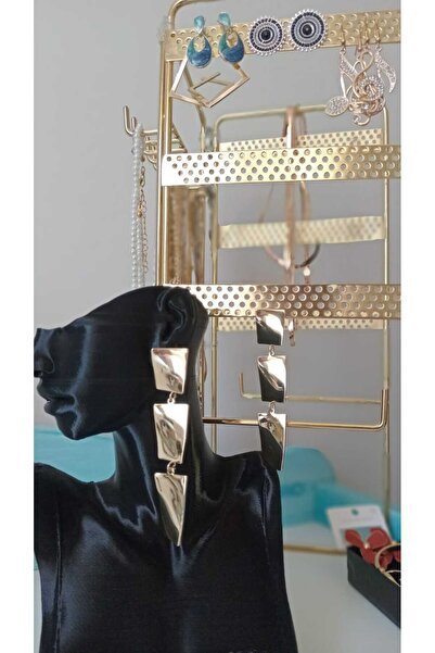 DEROSA JEWELRY&TEXTILES ZARA MODEL SALLANTILI ÇELİK KÜPE