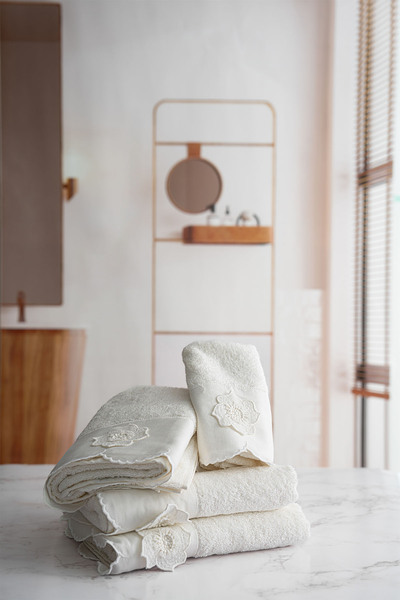 Nazik Home Рушник для обличчя з вишивкою Hanzade Çiçek (50 x 90 см)