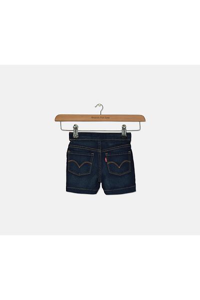 Levi's شورت سهل الارتداء مغسول للبنات، أزرق داكن