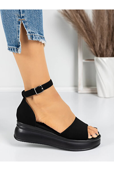 mei Sandale Dama cu Platforma 5H8 Negru | Mei