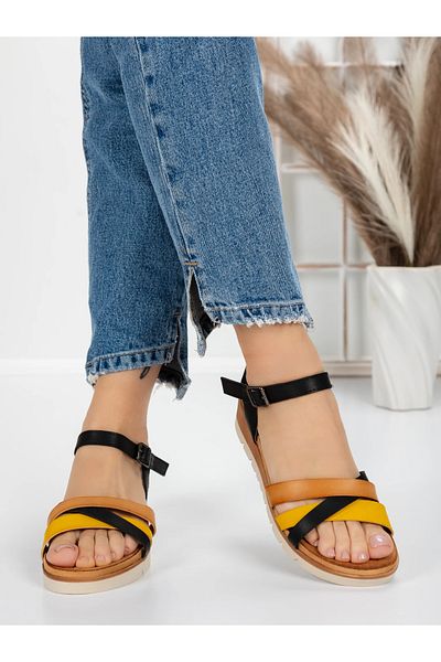 mei Sandale Dama cu Platforma 5GZ20 Negru | Mei