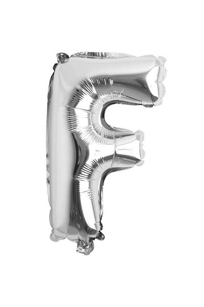 OEM Balon din folie metalizată, argintiu, 80 cm, litera F