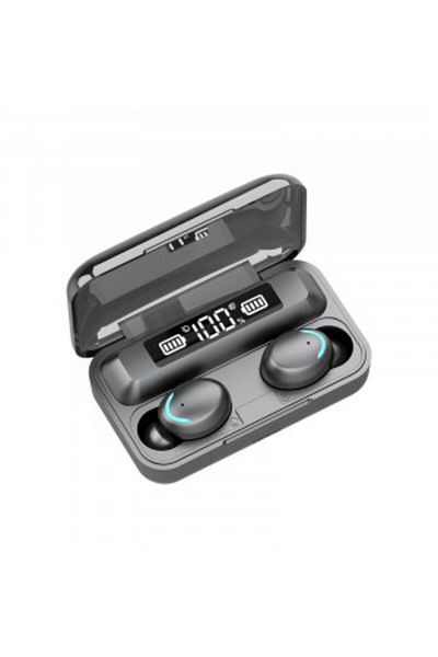 Blusmart Casti wireless ultrasound TWS F 9 plus, bluetooth 5.0 bass powerbank cu afisaj, touch control
