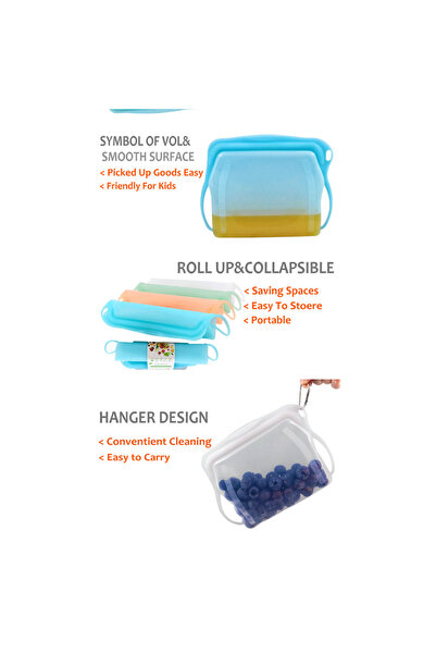 OEM Reusable food bag, 500 ml, Orange