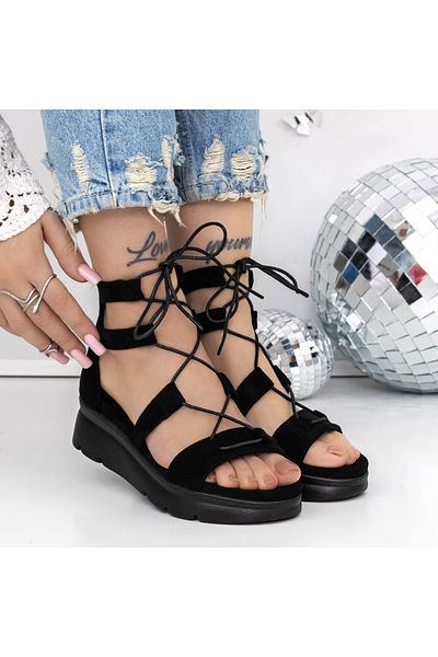 mei Sandale Dama cu Platforma 3HXS69 Negru | Mei