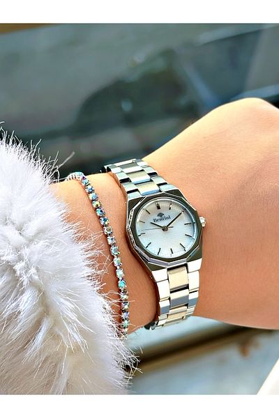 Bentini Women's Wrist Watch with Steel Band - Waterproof, 2-Year Warranty