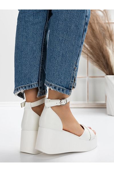 mei Women's Platform Sandals 5SY7 White | Mei