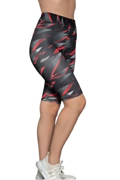 pamuklu Short high-waist leggings, Fitness/Casual, Multicolor, S104