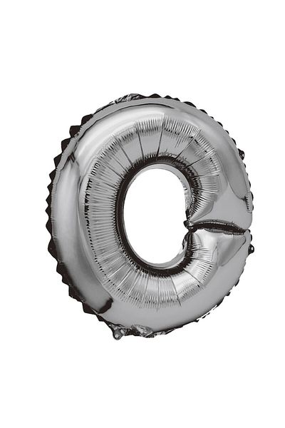 Balon Metallic Foil Balloon, Mirific Party, Letter O, 80 cm, Silver