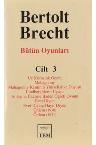 Mitos Boyut Yayınları Bütün Oyunları-03 / Bertolt Brecht