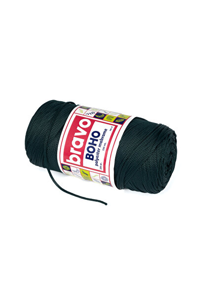Bravo خيط مكرامية من البوليستر بوهو 2 مم 200 جرام 230 متر رقم: 4 (رمز اللون: 180) أخضر نيفتي