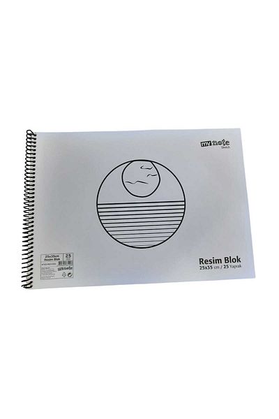 Mynote 25X35 Plastic Cover 25 Leafs Picture Notebook