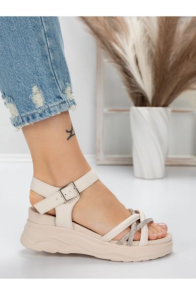 mei Sandale Dama cu Platforma 3H19 Bej | Mei