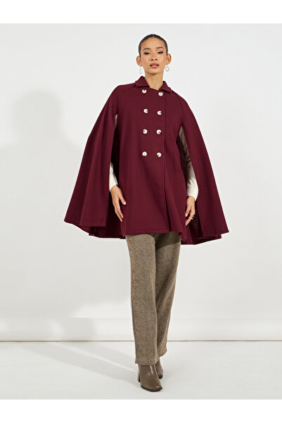 Styli Oversized Longline Wool Like Cape Coat