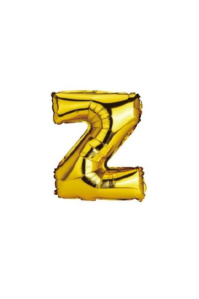 OEM Metallic foil balloon, gold, 40 cm, letter Z