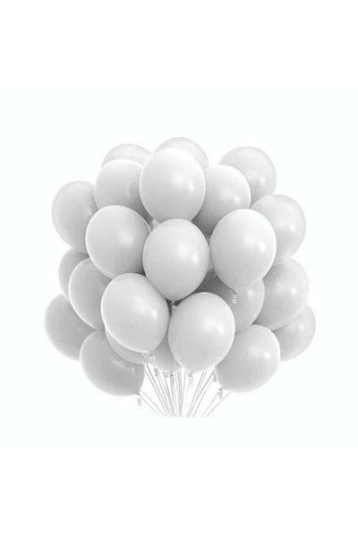 Kindi Kids Set 100 baloane latex, kindi, 25 cm, alb
