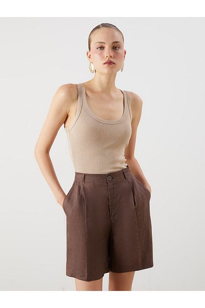 LC Waikiki New Season U Neck Textured Women's Undershirt - S5Qm31Z8