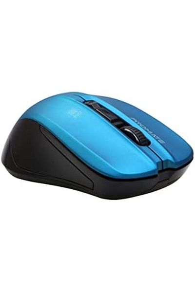 Promate Ambidextrous Wireless Mouse, Ergonomic 2.4 GHz High-Precision Optical Mouse with 10m Range,