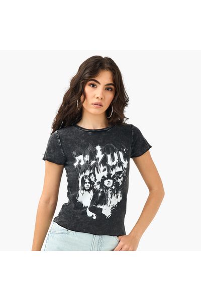 SP Characters AC/DC Graphic Print T-shirt